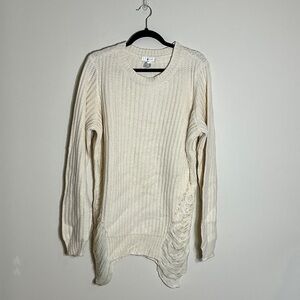 VENUS Cream Textured Sweater